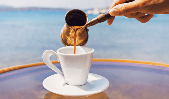 traditionelle griechische kaffee
